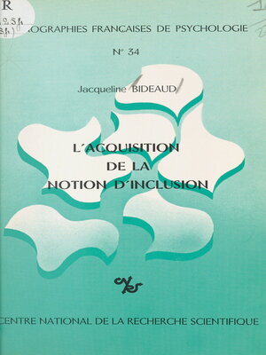 cover image of L'acquisition de la notion d'inclusion